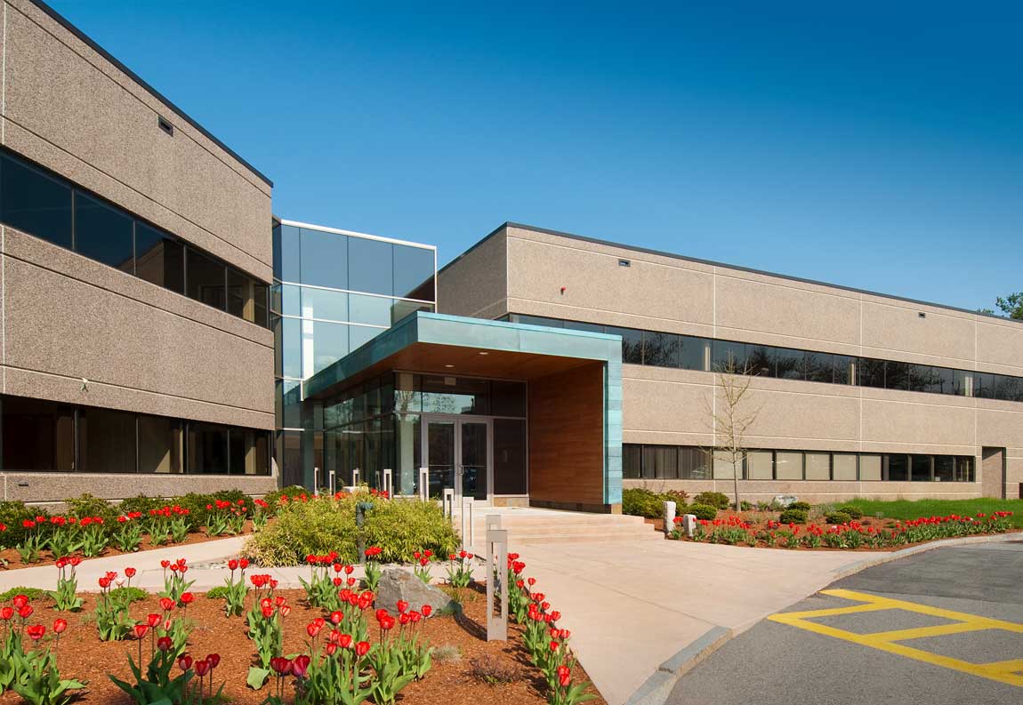 Commercial landscaping looking good in the spring time.