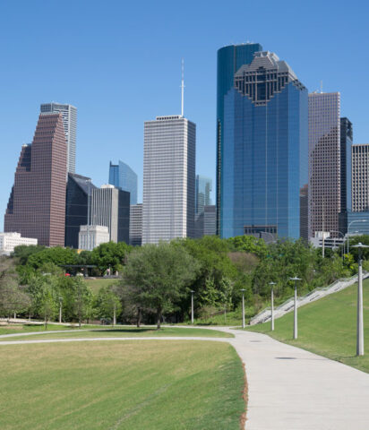 Downtown Houston landscaping example and reason to contact HTMC today!